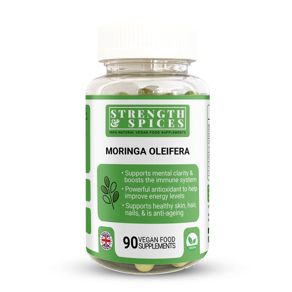 Moringa Oleifera 700mg 90 capsules- Strength & Spices