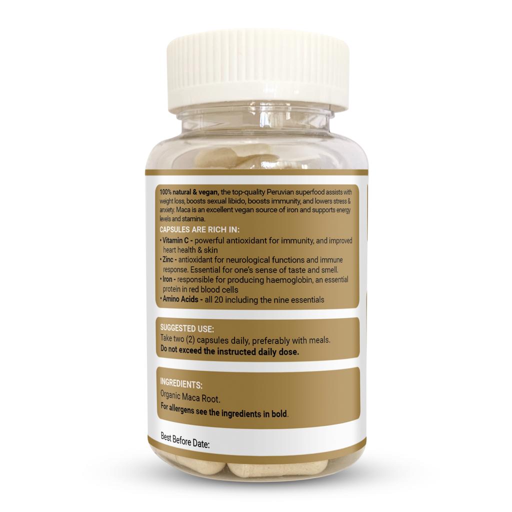 Maca Root 700mg 90 cupsules - Strength &amp; Spices