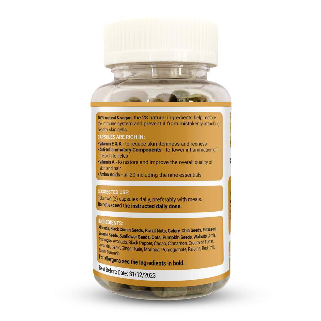 Psoriasis Relief 1000mg 60 capsules- Strength & Spices - GREEN LIFE CYPRUS