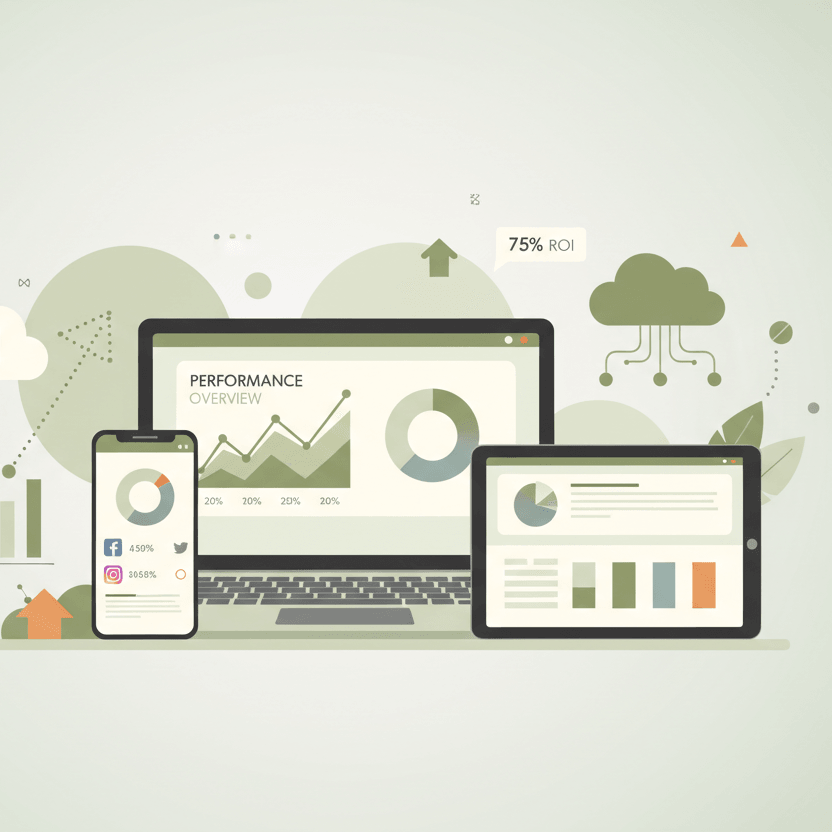 SERVICES collection cover featuring Monthly Online Marketing & Technology Services