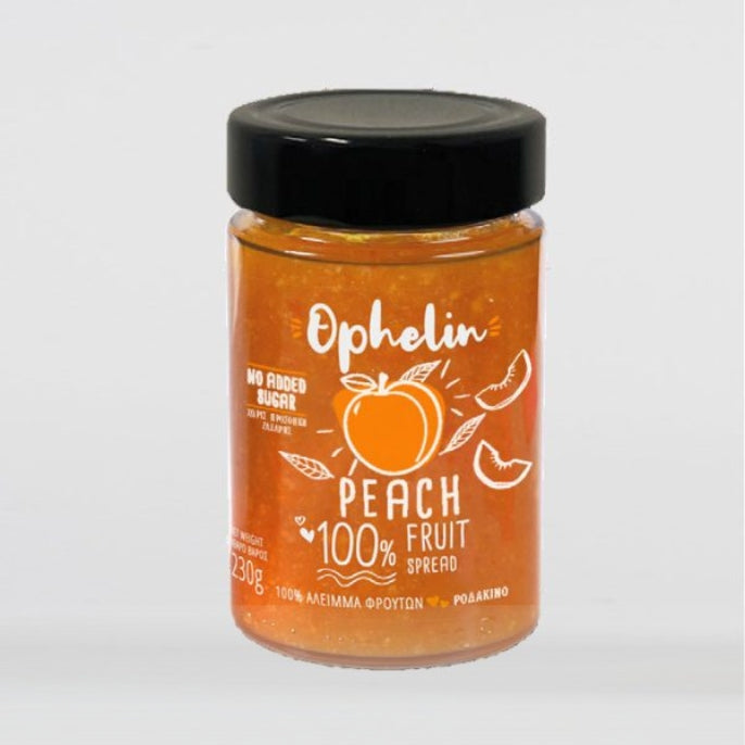 OPHELLIA collection cover featuring Ophellia 100% Peach Fruit Spread No Added Sugar 230g