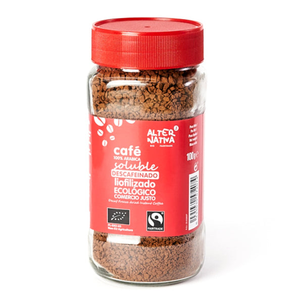 Alternativa3, BIO & Fair Trade Freeze-Dried Decaffeinated Instant Coffee, 100g