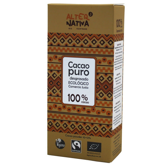 Alternativa3, BIO & Fair Trade Premium Pure Defatted Cocoa, 150g