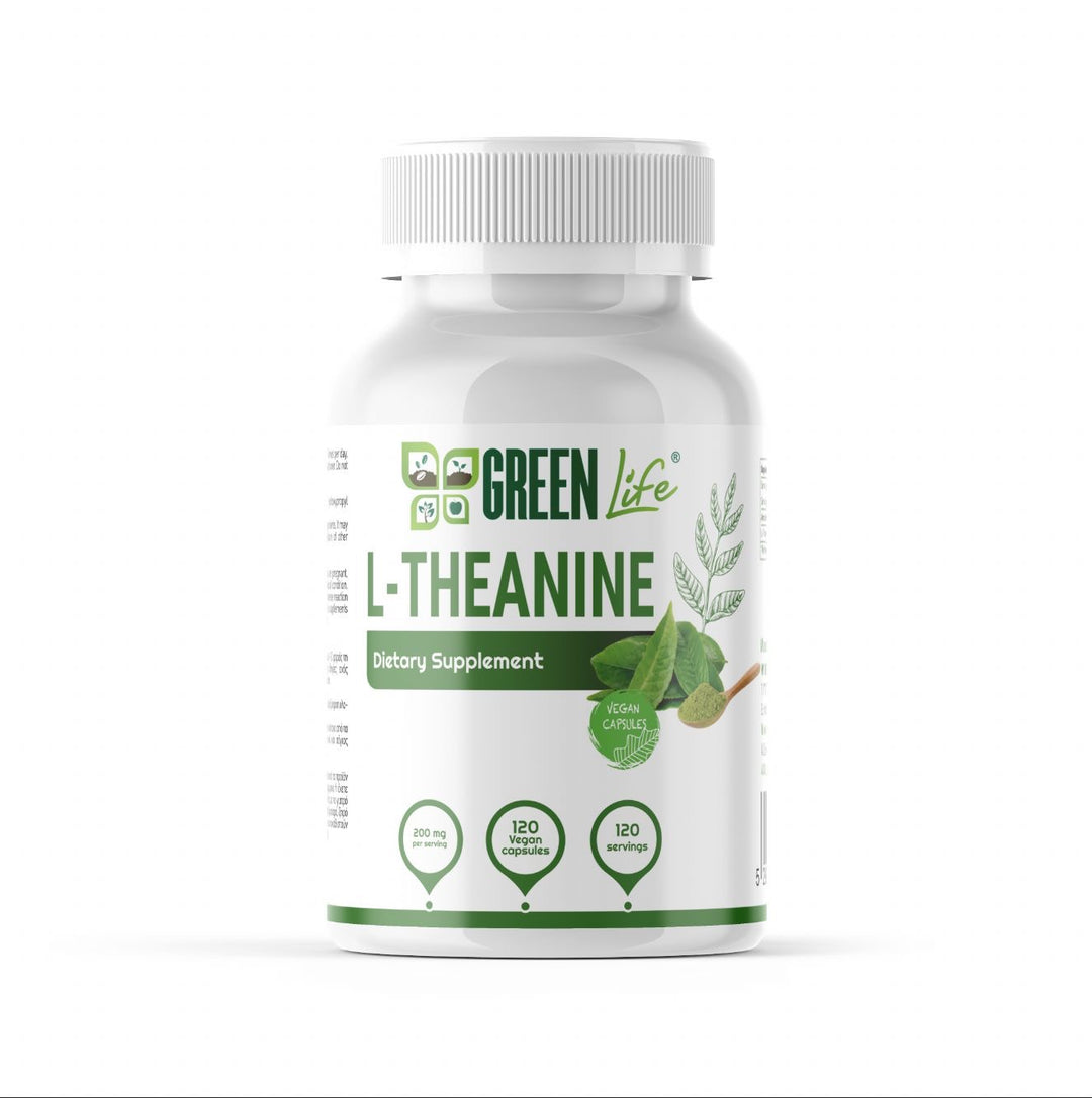 Green Life L-Theanine 200 mg 120 Capsules | 1 Capsule Per Serving