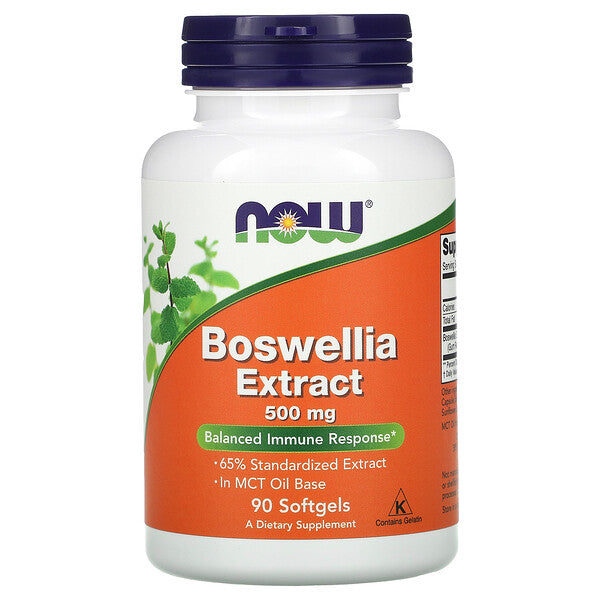 MKSTAVRINOS Boswellia Extract supplement in 90 softgels, showing the softgel capsules and label for joint health support.