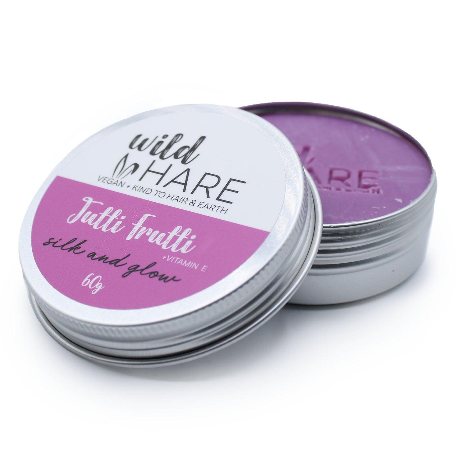 AW Gifts Wild Hare Tutti Frutti solid shampoo bar for hair care, 60g, with colorful packaging and natural ingredients visible.