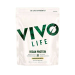 Vivo Life plant-based protein powder in a 30-serving container, featuring a natural, plant-based supplement for muscle support