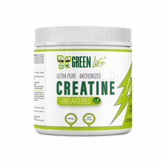 💪 Green Life Ultra Pure Micronized Creatine Monohydrate – Unflavoured, Vegan, 600g, 120 Servings