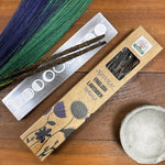 AW GIFTS natural botanical masala incense with English lavender aroma, shown as an accessory in a decorative container.