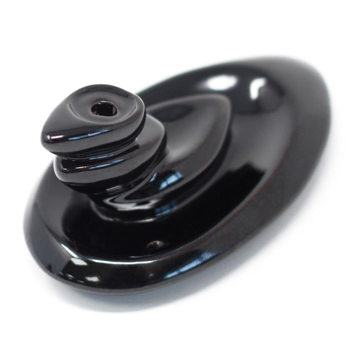 Small AW GIFTS back flow incense burner with pebble design, showcasing a decorative accessory for aromatic incense burning.