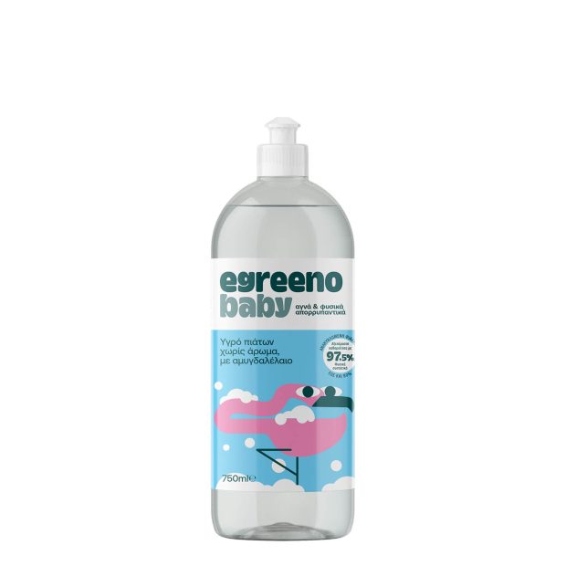 Βρεφικό Υγρό πιάτων Egreeno Baby, χωρίς άρωμα / 750ml