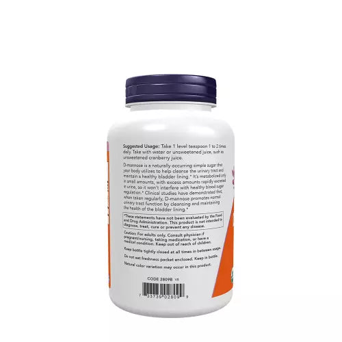 Now Foods D-Mannose Powder 170 g | 2 g Per Serving 85 Servings