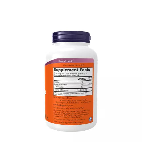 Now Foods D-Mannose Powder 170 g | 2 g Per Serving 85 Servings