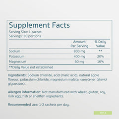 Salte, Performance Electrolytes, Apple Flavor, 30 Sachets - GREEN LIFE CYPRUS