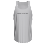 Genius Nutrition GN® Gym Tank Top, sleeveless athletic shirt with logo, designed for workout and training, in black color.