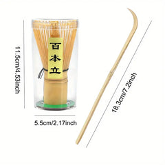 Japanese Matcha Whisk Bamboo (Chasen) with Tea Spoon (Chashaku)