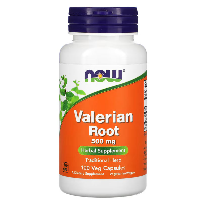 MKSTAVRINOS NOW Foods Valerian Root 500 mg vegan capsules, 30 capsules in a bottle, for relaxation and sleep support