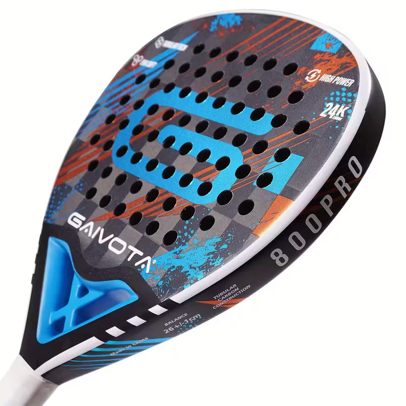 Carbon fiber padel tennis racket by TEMU with teardrop shape and carry case, designed for high performance adult players.