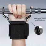 Pair of TEMU widened weightlifting grip hooks with pull-up assist wrist straps for enhanced grip and support during workouts.
