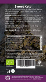 Old Products Connemara BIO Sun Dried Sweet Kelp in 40g package, showing dried kelp strips on the back of the packaging.