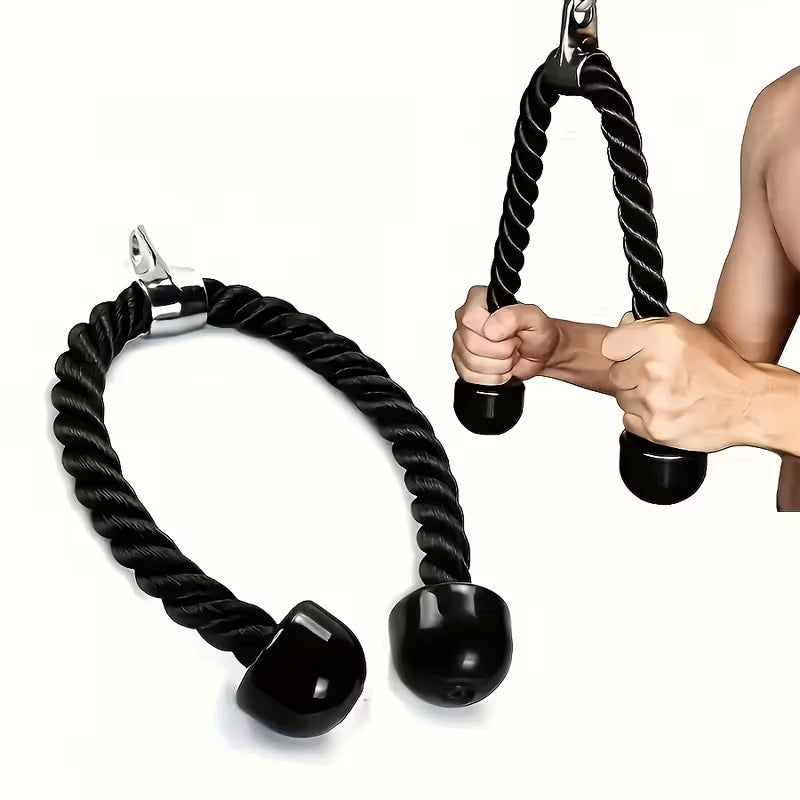 PowerPulse Pro dual-grip arm training rope by TEMU with textured handles and thick rope for intense upper body workouts.