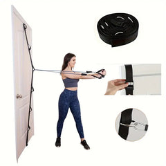 Space-Saving Resistance Band Door Anchor - Durable Nylon, Multi-Point Safety for Home Gym Workouts, Yoga & Strength Training