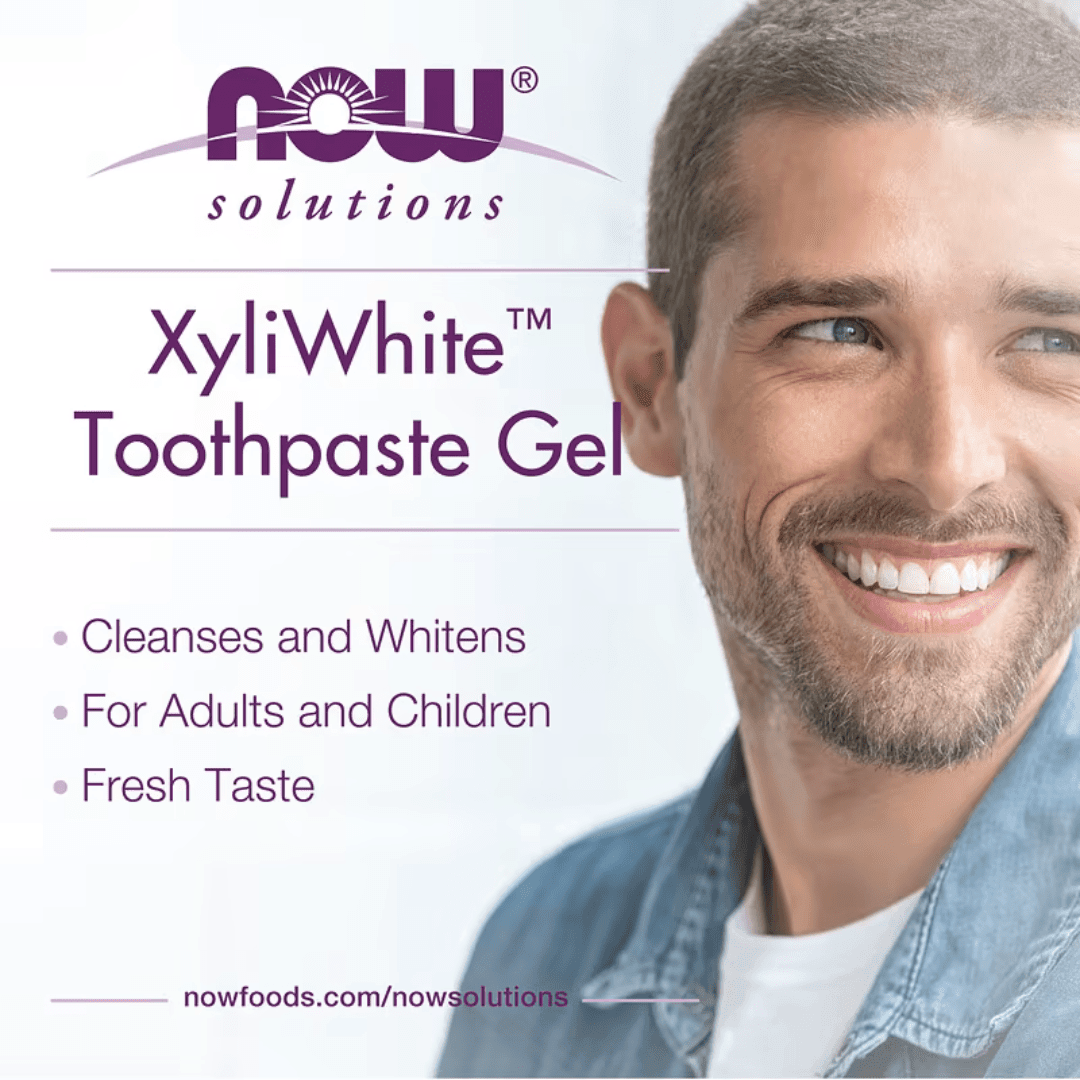 MKSTAVRINOS XyliWhite Toothpaste Gel with Neem and Tea Tree, Mint flavor, 6.4 oz, featuring natural ingredients for oral care