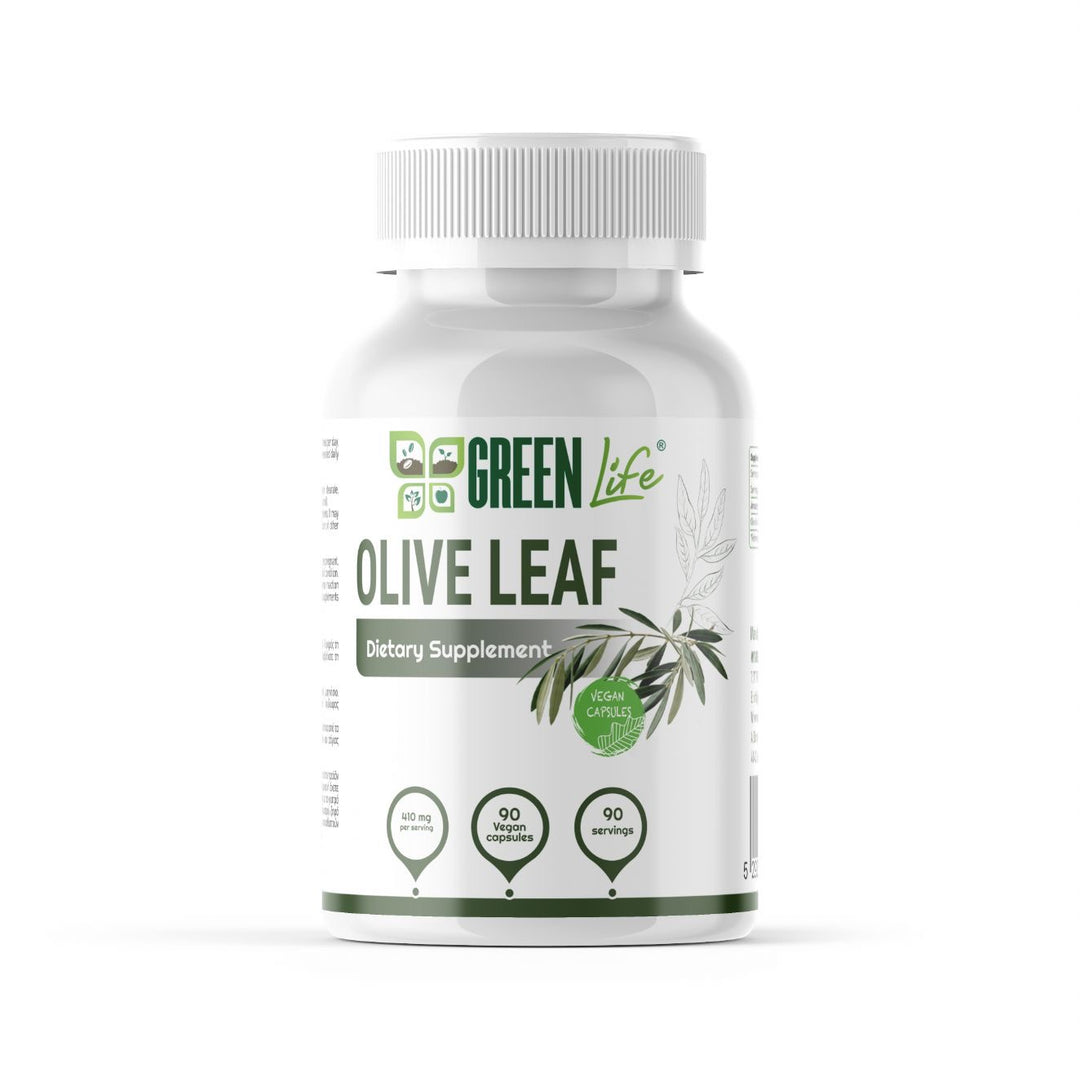 Green Life Olive Leaf 410 mg 90 Vegan Capsules | 1 Capsule Per Serving