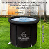 XL Portable Ice Bath Tub with Insulated Cover