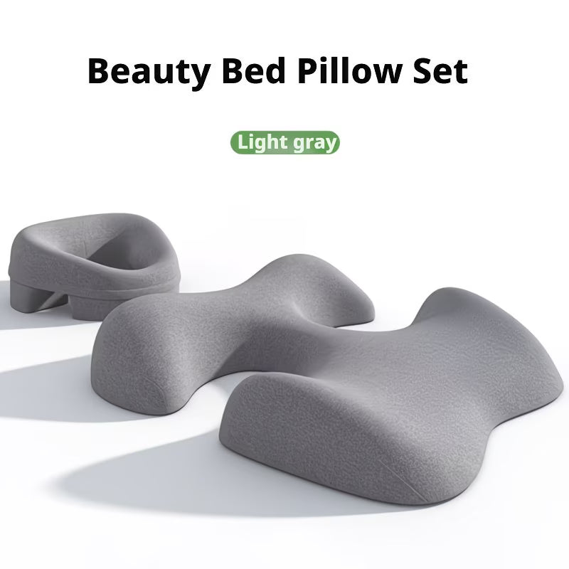 Bed Pillow Set – Ergonomic Comfort & Support Cushion (Light grey)