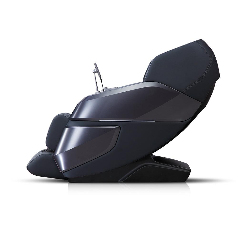 VIKING FITNESS A-522 massage chair in grey and black with padded armrests and ergonomic design for ultimate relaxation.