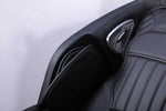 VIKING FITNESS A-310 brown massage chair with cushioned armrests and sleek design, showing the full view of the reclined chair.