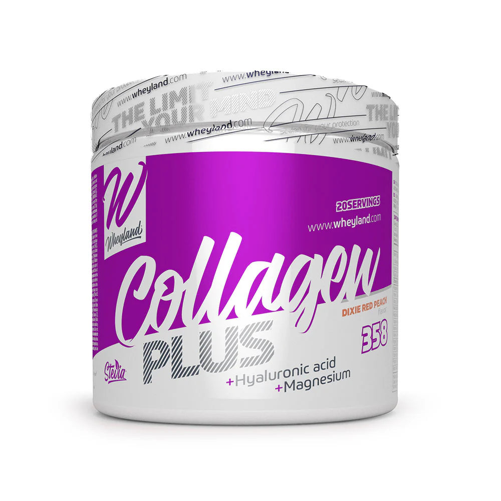 WheyLand Collagen Plus with Hyaluronic Acid & Magnesium Dixie Red Peach 358g (20 Servings)