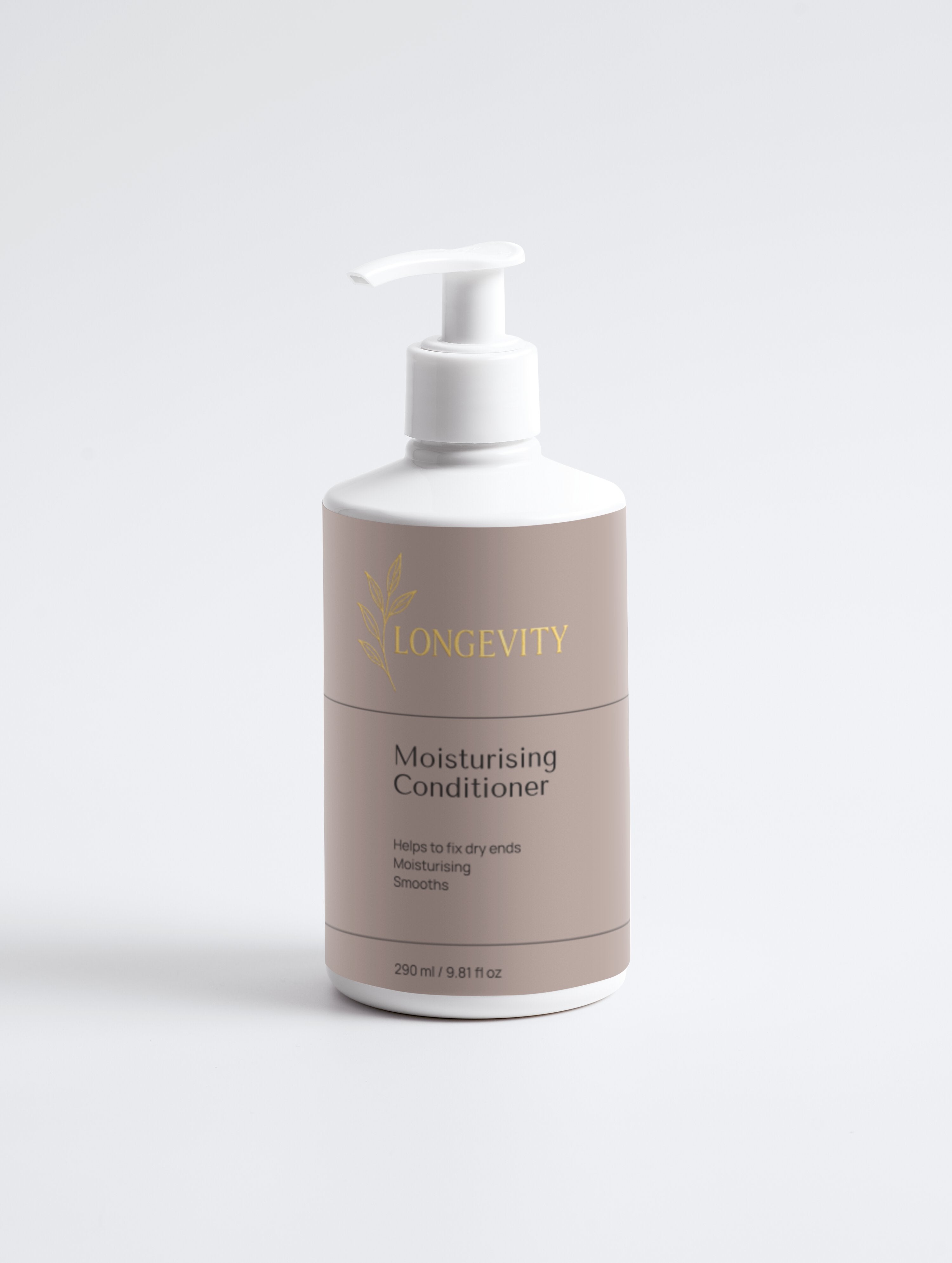 Selfnamed moisturizing conditioner bottle with pump dispenser, showcasing smooth, creamy formula for nourishing hair.