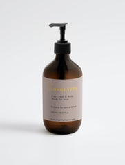Selfnamed 2-in-1 Hair & Body Wash for men, showing a sleek bottle with a pump dispenser and fresh, clean design.