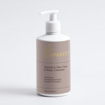 SELFNAMED Longevity Sensitive Skin Face and Body Cleanser bottle, 290 ml, with gentle, hydrating formula for clean, refreshed skin.
