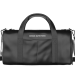 Black Genius Nutrition BAG SPORT GN bag, a durable sports bag with sleek design and spacious interior, ideal for gym and travel use.