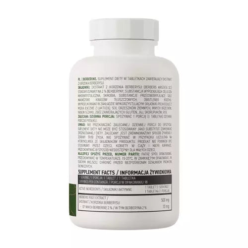 OstroVit Berberine VEGE 90 Tablets | 1 Tablet Per Serving