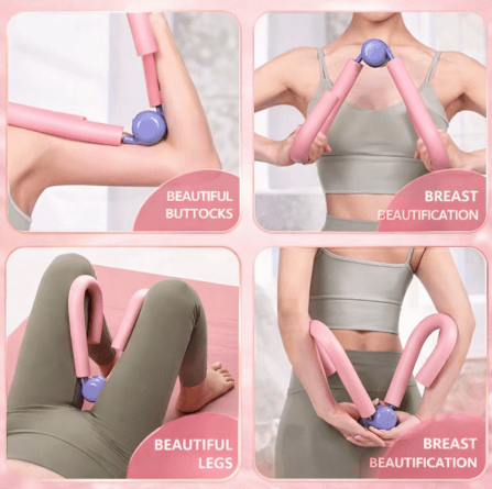 TEMU pelvic floor and inner thigh trainer accessory for toning and strengthening muscles, compact and easy to use.