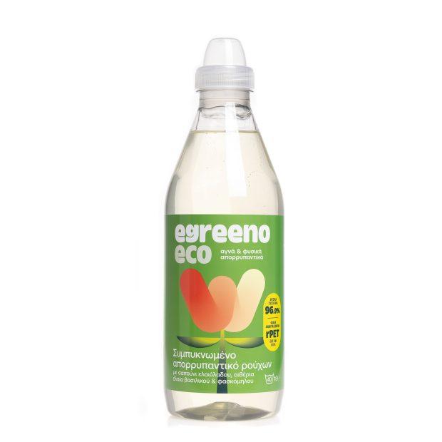 Egreeno Eco concentrated laundry detergent bottle with olive oil soap and essential oils, 1L suitable for 40 washes