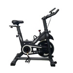 VIKING FITNESS S-600 spin bike shown from the side, featuring a sturdy frame, adjustable seat, and ergonomic handlebars for indoor cycling.