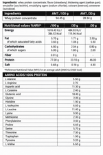ADAMS SUPPLEMENTS strawberry whey concentrate protein powder, 908 g tub