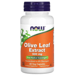 NOW Foods, Olive Leaf Extract, 500 mg, 60 Veg Capsules - GREEN LIFE CYPRUS