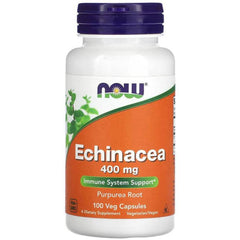 Now Foods, Echinacea, 400 mg, 100 Veg Capsules - GREEN LIFE CYPRUS