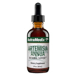 Bottle of Sentosa Nutramedix Artemisia Annua supplement in a 60ml container with a white label and green accents.