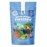 Organic flax seeds from ILOVE ME superfood brand in a 255g package, shown in a clear close-up image.