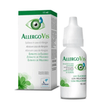 VITAREA AllergoVis Eyedrops 15ml bottle with a clear dropper cap, designed for allergy relief and eye hydration.