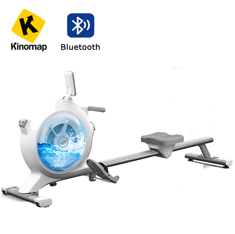 Viking Fitness hybrid power rowing machine with adjustable resistance and digital display for full-body workout.