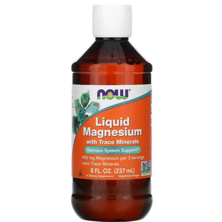 NOW Foods, Liquid Magnesium with Trace Minerals, 8 fl oz (237 ml) - GREEN LIFE CYPRUS