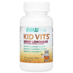 Kid Vits supplement by MKSTAVRINOS, berry lemonade flavored chewables for children, shown in a colorful bottle with chewable tablets.